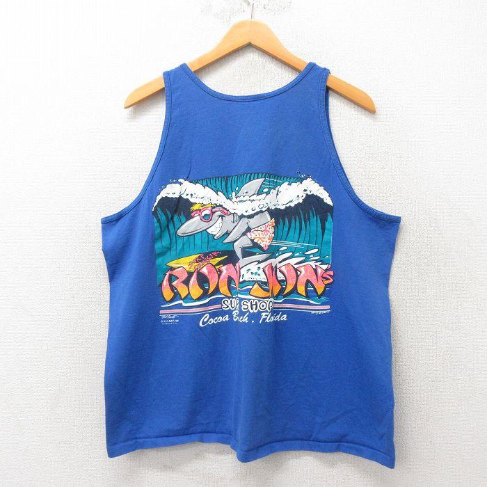 XL/古着 オニータ ONEITA ビンテージ タンクトップ メンズ 80s 