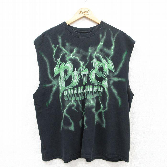 XL/古着 ノースリーブ ロック バンド Tシャツ メンズ ビリーアイ