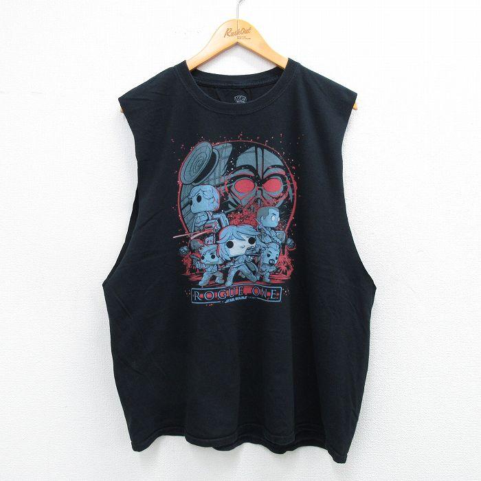 STAR WARS（スター・ウォーズ） XL/古着 ノースリーブ Tシャツ メンズ 