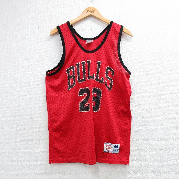 L/古着 ヘインズ タンクトップ メンズ NBA シカゴブルズ マイケル
