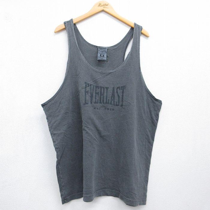 XL/古着 ビンテージ タンクトップ メンズ 90年代 90s EVERLAST 大きい