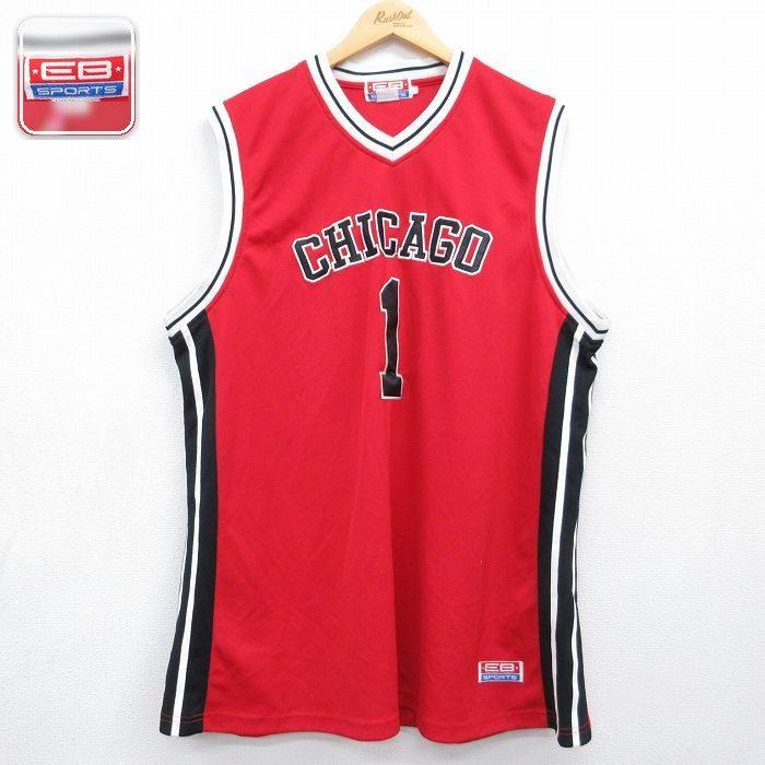 ヴィンテージ　NIKE シカゴブルズ ノースリーブ Tシャツ アメリカMサイズ NBA XL/古着 ノースリーブ Tシャツ メンズ シカゴブルズ 1 大きい