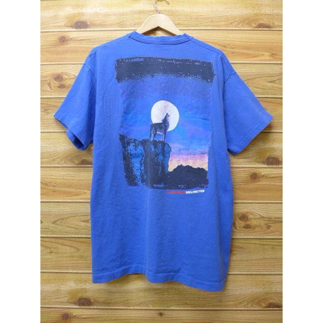 Xl 古着 ビンテージ Tシャツ マルボロ オオカミ 胸ポケット付き 青 ブルー 18jun06 中古 メンズ 半袖 Tsv 古着屋rushout 通販 Yahoo ショッピング