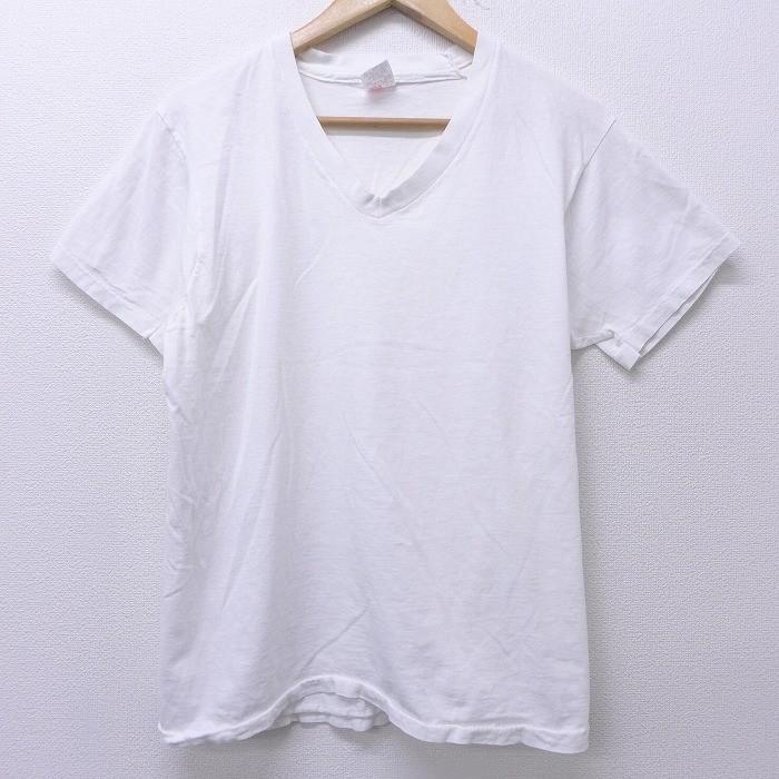 M 古着 半袖 ビンテージ Tシャツ 90s ヘインズ Hanes 無地 Uネック 白 ホワイト may22 中古 メンズ Tsv 古着屋rushout 通販 Yahoo ショッピング
