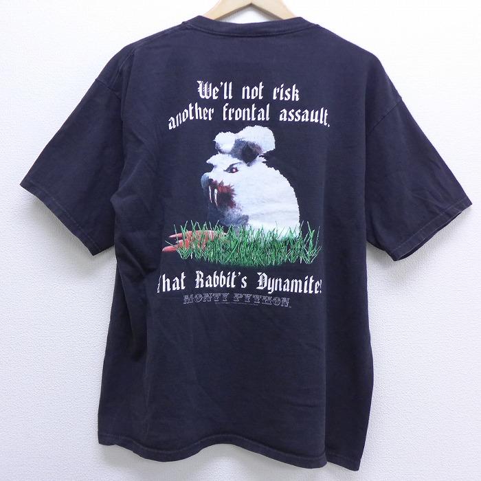 Xl 古着 半袖 ビンテージ Tシャツ 00s 映画 モンティパイソンアンドホーリーグレイル 殺人ウサギ コットン クルーネック 黒 ブラック Spe jun17 中古 メン Tsv 古着屋rushout 通販 Yahoo ショッピング