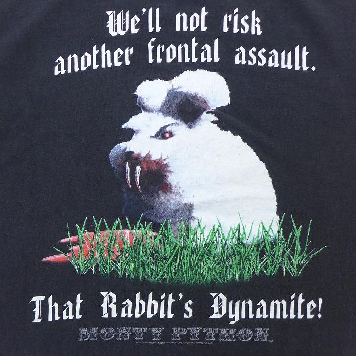 Xl 古着 半袖 ビンテージ Tシャツ 00s 映画 モンティパイソンアンドホーリーグレイル 殺人ウサギ コットン クルーネック 黒 ブラック Spe jun17 中古 メン Tsv 古着屋rushout 通販 Yahoo ショッピング