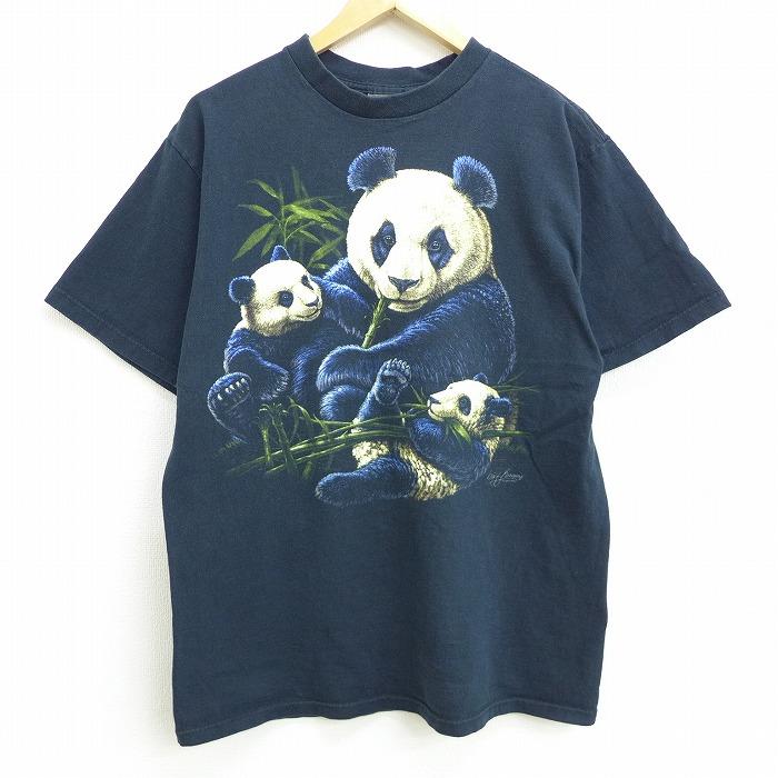 Xl 古着 半袖 ビンテージ Tシャツ 90s パンダ 笹 コットン クルーネック 黒 ブラック jun17 中古 メンズ Tsv 古着屋rushout 通販 Yahoo ショッピング