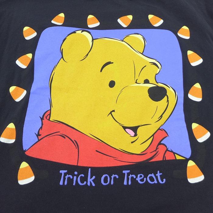 Xl 古着 半袖 ビンテージ Tシャツ 00s ディズニー Disney くまのプーさん トリックオアトリート 大きいサイズ コットン クルーネック 黒 ブラック jun17 中古 Tsv 古着屋rushout 通販 Yahoo ショッピング