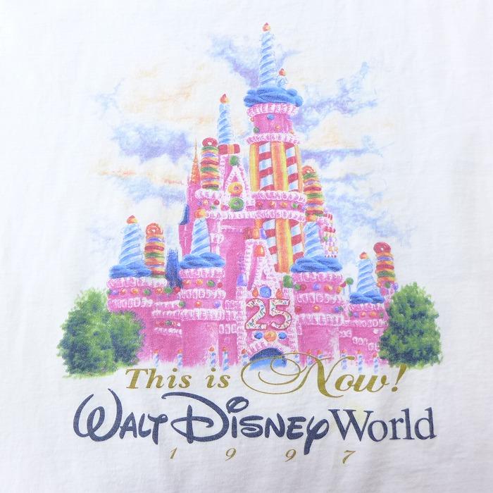 Xl 古着 半袖 ビンテージ Tシャツ 90s ディズニー Disney シンデレラ城 大きいサイズ クルーネック 白 ホワイト jun26 中古 メンズ Tsv 古着屋rushout 通販 Yahoo ショッピング