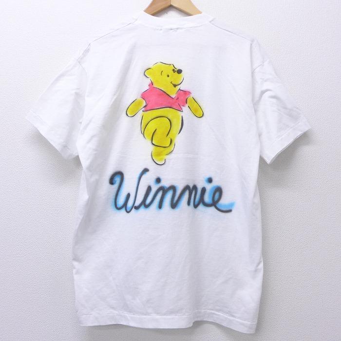 Xl 古着 半袖 ビンテージ Tシャツ 90s くまのプーさん エアブラシ クルーネック 白 ホワイト jul09 中古 メンズ Tsv 古着屋rushout 通販 Yahoo ショッピング