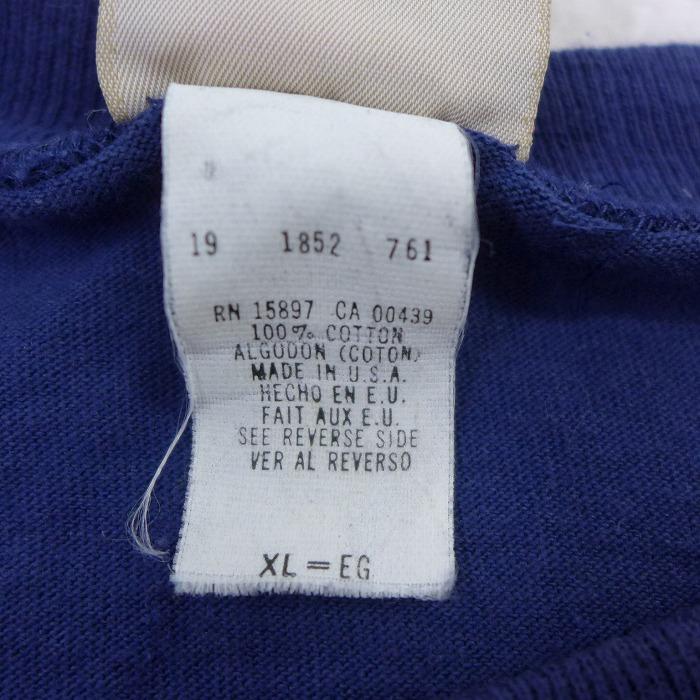 XL/古着 半袖 ビンテージ Tシャツ 90s MLB ニューヨークヤンキース 大きいサイズ コットン クルーネック 紺 ネイビー メジャー