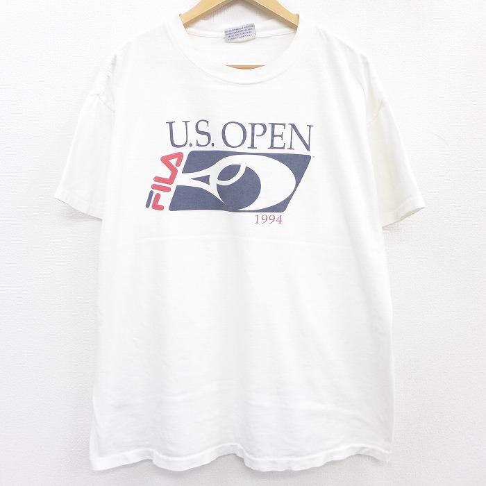 XL/古着 半袖 ビンテージ Tシャツ 90s フィラ FILA USオープン テニス 大きいサイズ コットン クルーネック 白 ホワイト  21apr09 中古 メン :tsv21031388:古着屋RUSHOUT - 通販 - Yahoo!ショッピング