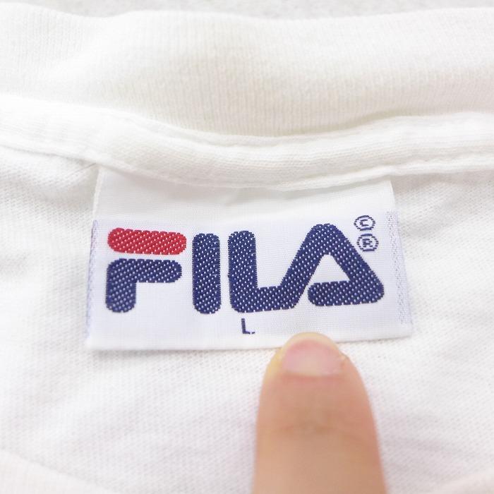 XL/古着 半袖 ビンテージ Tシャツ 90s フィラ FILA USオープン テニス 