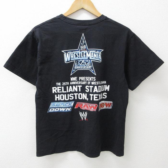 M/古着 半袖 ビンテージ Tシャツ メンズ 00s ワールドプロレスリング 
