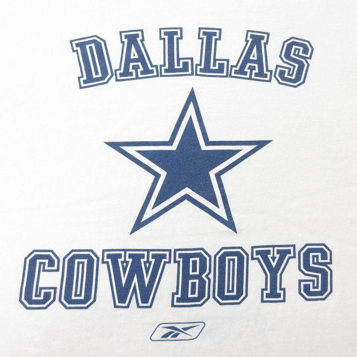 L 古着 リーボック Reebok 半袖 ビンテージ Tシャツ メンズ 00s Nfl ダラスカウボーイズ コットン クルーネック 白 ホワイト アメフト スーパーボウル 21jul29 Tsv 古着屋rushout 通販 Yahoo ショッピング