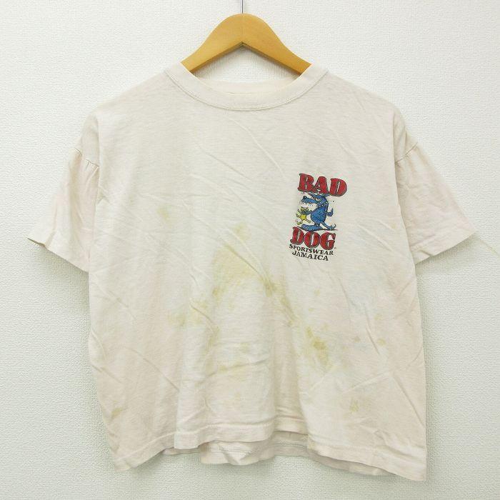 L/古着 半袖 ビンテージ Tシャツ メンズ 00s BAD DOG クルーネック 薄
