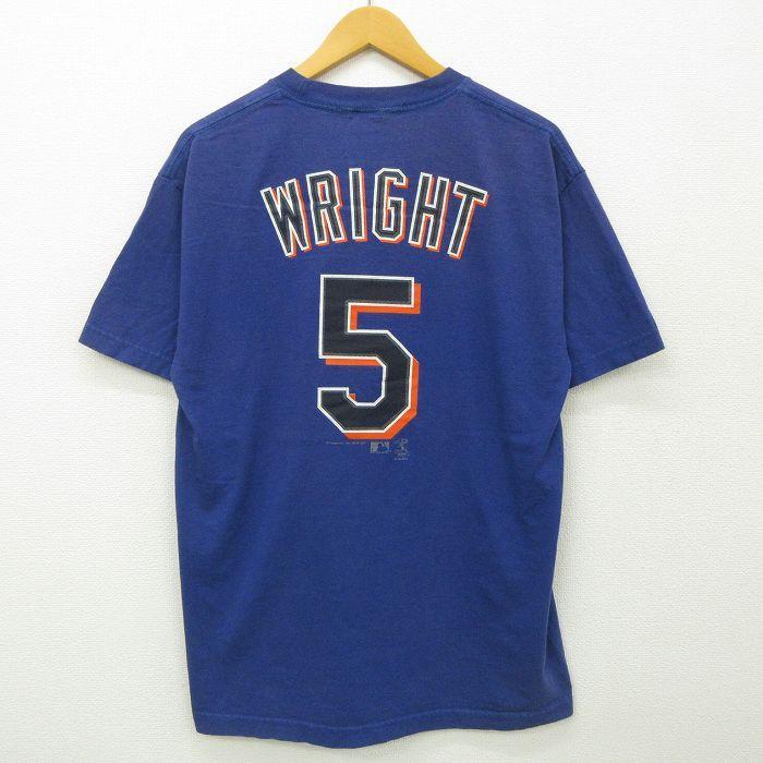 L/古着 リー Lee 半袖 ビンテージ Tシャツ メンズ 00s MLB