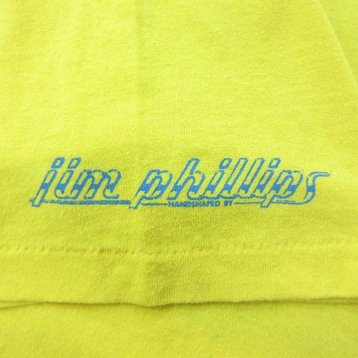 S 古着 ラッセル 半袖 ビンテージ Tシャツ メンズ 80s Haole Guy ジムフィリップス クルーネック 黄 イエロー Spe 22jun14 中古 Tsv2559 古着屋rushout 通販 Yahoo ショッピング