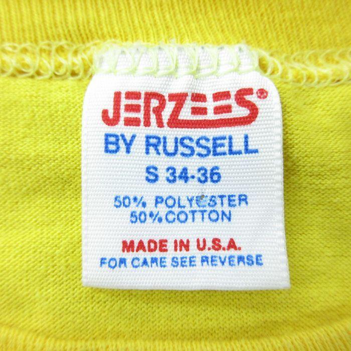 S 古着 ラッセル 半袖 ビンテージ Tシャツ メンズ 80s Haole Guy ジムフィリップス クルーネック 黄 イエロー Spe 22jun14 中古 Tsv2559 古着屋rushout 通販 Yahoo ショッピング