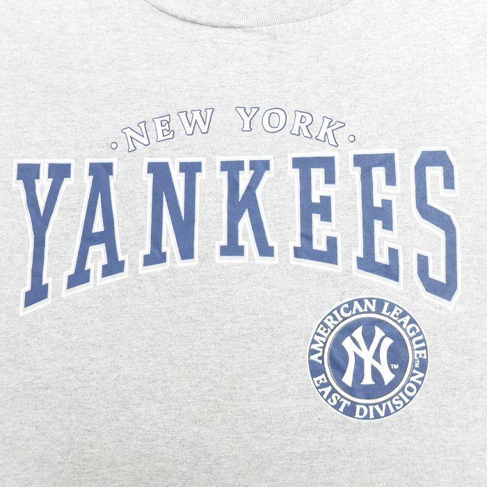 L 古着 リー Lee 半袖 ビンテージ Tシャツ メンズ 00s Mlb ニューヨークヤンキース クルーネック グレー 霜降り メジャーリーグ ベースボー Tsv2543 古着屋rushout 通販 Yahoo ショッピング