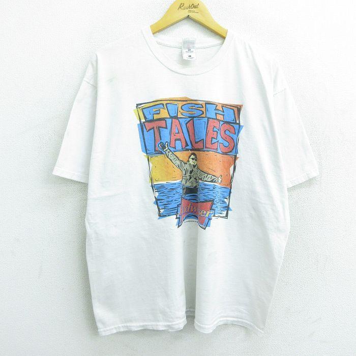 XL/古着 半袖 ビンテージ Tシャツ メンズ 90s バドワイザー ビール