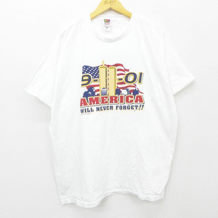 XL/古着 半袖 ビンテージ Tシャツ メンズ 00s 星条旗 AMERICA ツイン