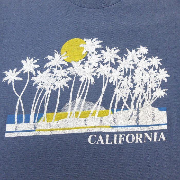S/古着 半袖 ビンテージ Tシャツ メンズ 80s ヤシの木 カリフォルニア