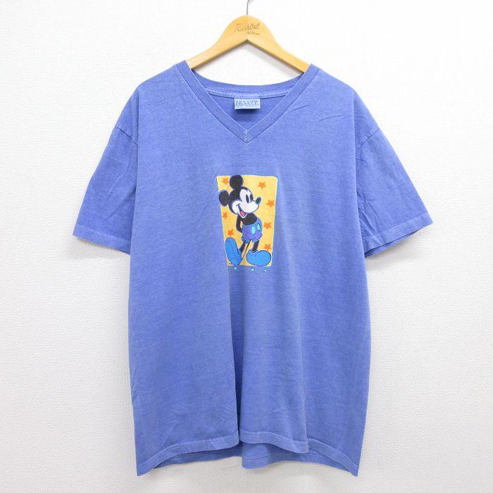 XL/古着 半袖 ビンテージ Tシャツ メンズ 90s ディズニー ミッキー