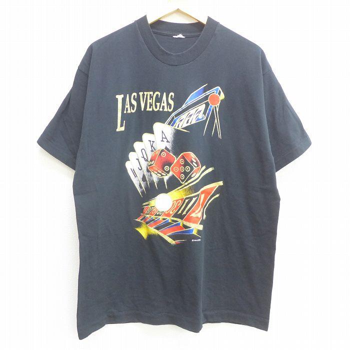 XL/古着 半袖 ビンテージ Tシャツ メンズ 90s ラスベガス スロット 