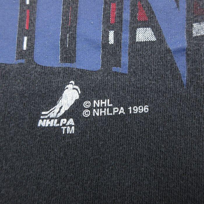 XL/古着 半袖 ビンテージ Tシャツ メンズ 90s NHL コロラドアバランチ 大きいサイズ コットン クルーネック 黒 ブラック アイスホッケ｜furugiyarushout｜05