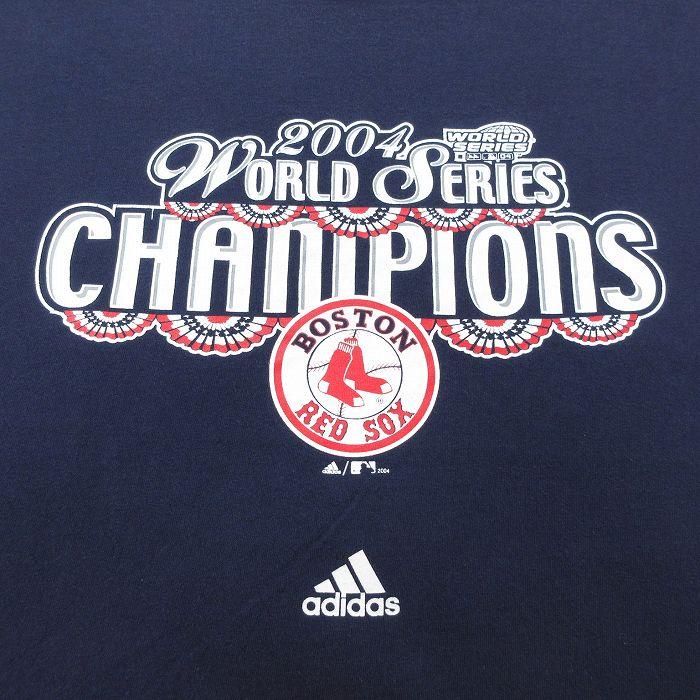 XL/古着 アディダス adidas 半袖 ビンテージ Tシャツ メンズ 00s ワンポイントロゴ MLB ボストンレッドソックス ワールドシリーズ 大き｜furugiyarushout｜02