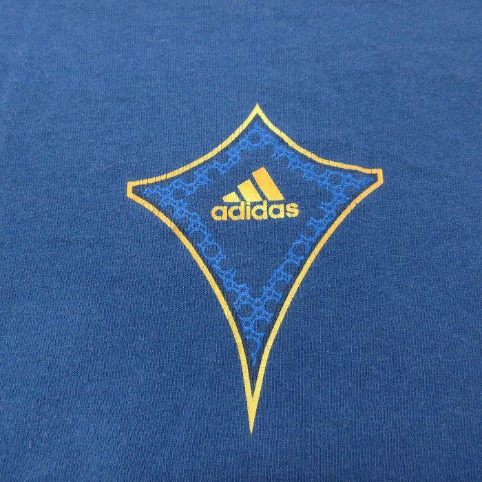 XL/古着 アディダス adidas 半袖 ビンテージ Tシャツ メンズ 00s　ビッグロゴ コットン クルーネック 青 ブルー 23jul18 中古｜furugiyarushout｜03