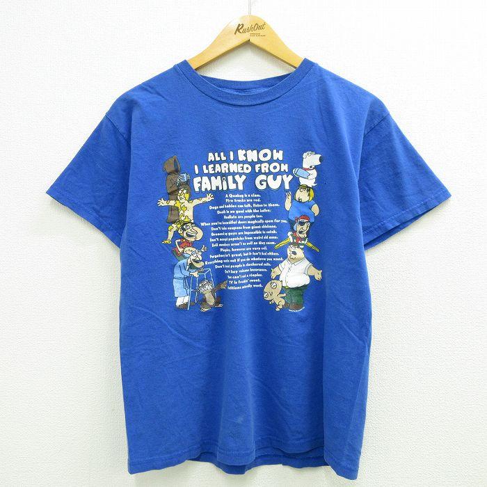 M/古着 半袖 ビンテージ Tシャツ メンズ 00s アニメ ファミリーガイ 