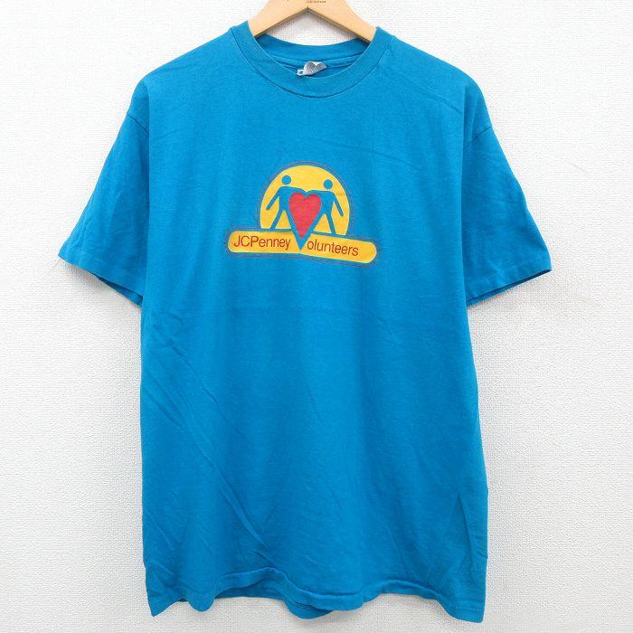 Hanes L/古着 ヘインズ 半袖 ビンテージ Tシャツ メンズ 80s JCペニー 