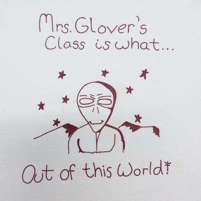 L/古着 半袖 ビンテージ Tシャツ メンズ 90s Mrs Glovers 宇宙人 クルーネック 白 ホワイト 23aug07 中古｜furugiyarushout｜02