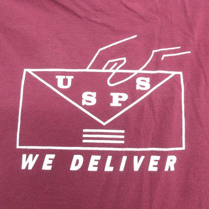 XL/古着 半袖 ビンテージ Tシャツ メンズ 00s アトランタ USPS 手紙 コットン クルーネック エンジ 23aug28 中古｜furugiyarushout｜04