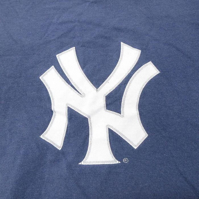 XL/古着 リー Lee 半袖 ビンテージ Tシャツ メンズ 00s MLB ニューヨークヤンキース アレックスロドリゲス クルーネック 薄紺 ネイビー 2OF｜furugiyarushout｜03