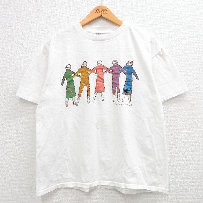 XL/古着 オニータ ONEITA 半袖 ビンテージ Tシャツ メンズ 90s FINE 