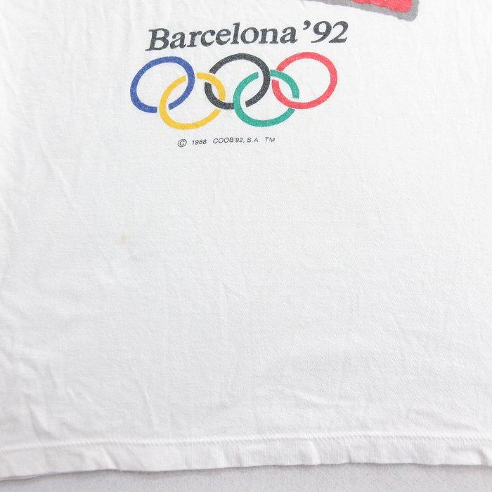 L/古着 半袖 ビンテージ Tシャツ メンズ 90s バルセロナオリンピック