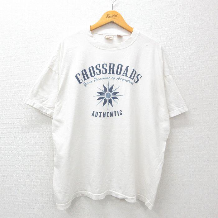 XL/古着 半袖 ビンテージ Tシャツ メンズ 90s CROSSROADS 大きいサイズ