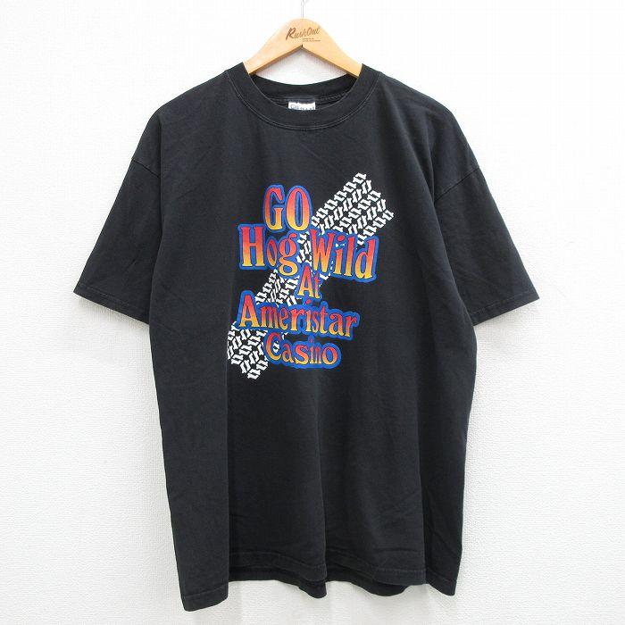 XL/古着 半袖 ビンテージ Tシャツ メンズ 00s カジノ コットン クルー