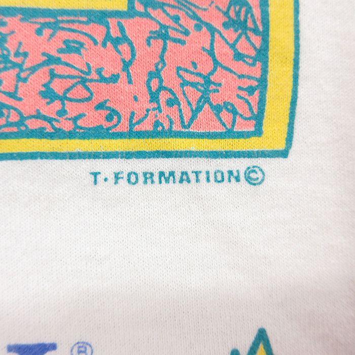 XL/古着 ヘインズ 半袖 ビンテージ Tシャツ メンズ 90s WALK 企業広告 大きいサイズ クルーネック 白 ホワイト 24may13 中古｜furugiyarushout｜05