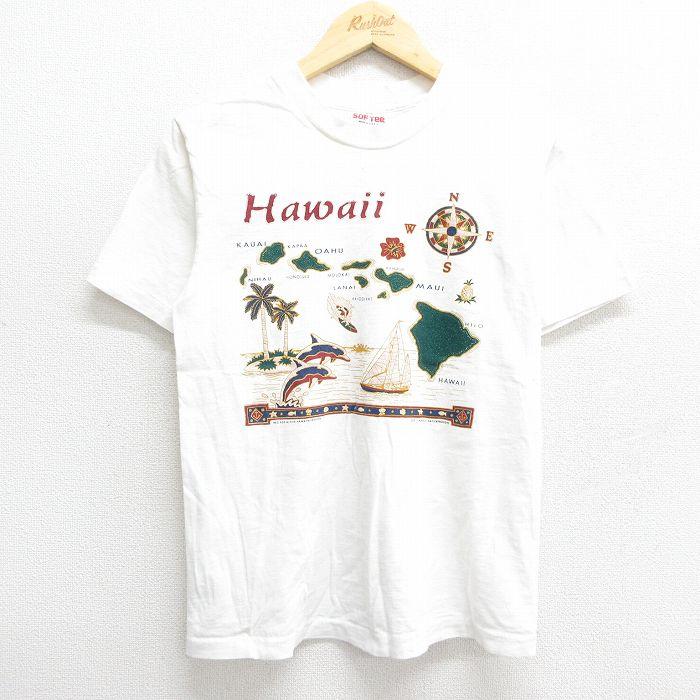 S/古着 半袖 ビンテージ Tシャツ メンズ 90s ハワイ イルカ コットン 