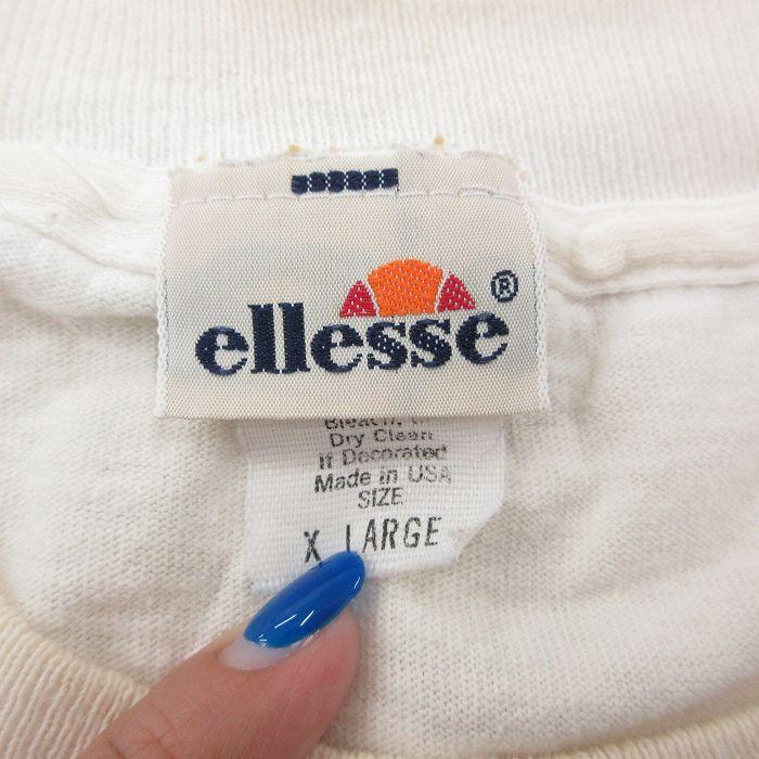 ellesse（エレッセ） XL/古着 半袖 ビンテージ Tシャツ メンズ 80s