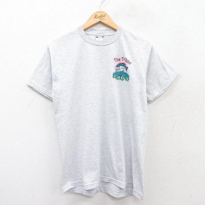 M/古着 ジャージーズ 半袖 ビンテージ Tシャツ メンズ 00s 虹 クルー 