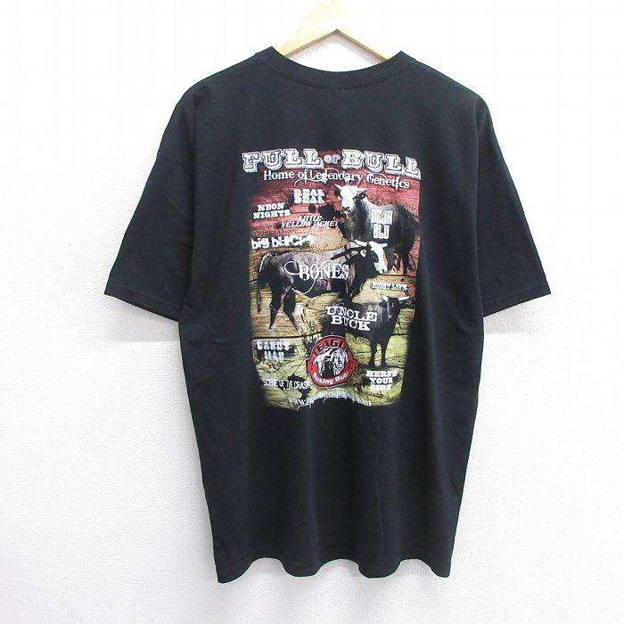 XL/古着 半袖 ビンテージ Tシャツ メンズ 00s ウシ TEAGUE XL/古着 半袖 ビンテージ Tシャツ メンズ 00s ウシ TEAGUE