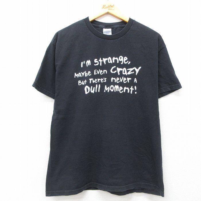 L/古着 半袖 ビンテージ Tシャツ メンズ 00s メッセージ コットン 