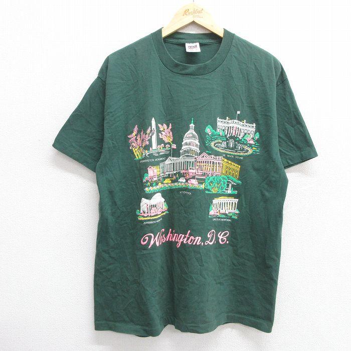 XL/古着 半袖 ビンテージ Tシャツ メンズ 90s ワシントンDC ホワイト 
