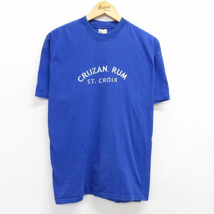 XL/古着 半袖 ビンテージ Tシャツ メンズ 00s クルーザンラム 酒 