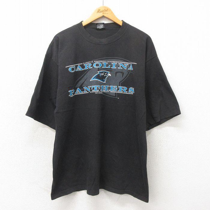 XL/古着 半袖 ビンテージ Tシャツ メンズ 90s NFL カロライナ